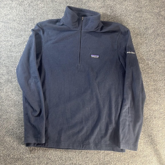 Patagonia Other - Patagonia Sweatshirt Mens Medium Blue Fleece 1/4 Zip Neck Pullover Long Sleeve